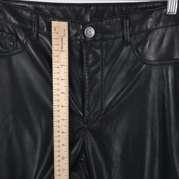Joie LIMITED EDITION Faux Leather Pants Black JEI0000 Size 6 - Picture 6 of 16
